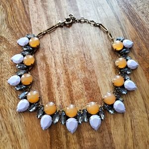 J. Crew necklace in Lavender & Tangerine